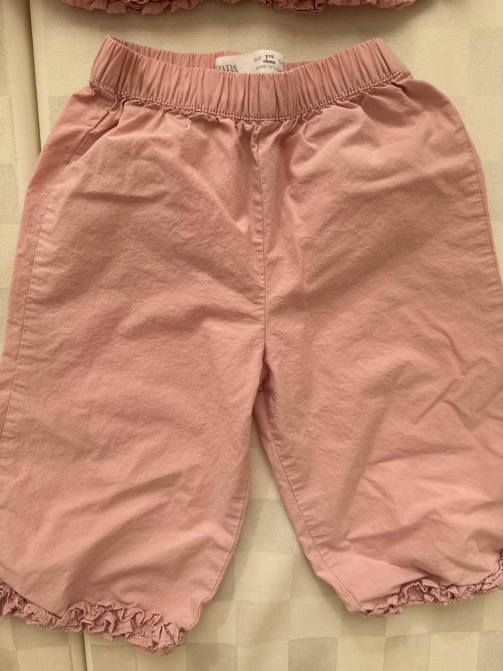 Zara set of 2 Pink and Ecru Toddler Matching Set - Picture 7 of 14